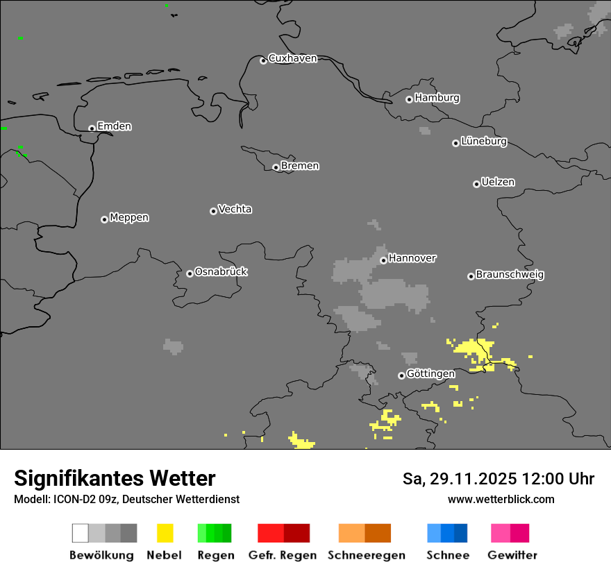 Modellkarten Signifikantes Wetter