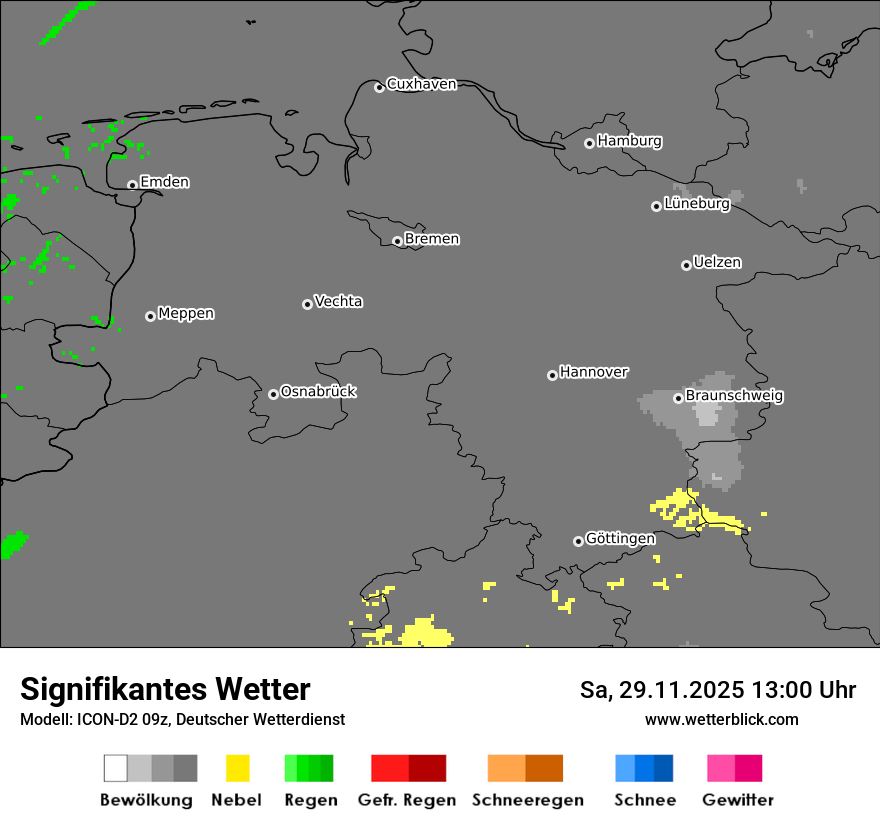 Modellkarten Signifikantes Wetter