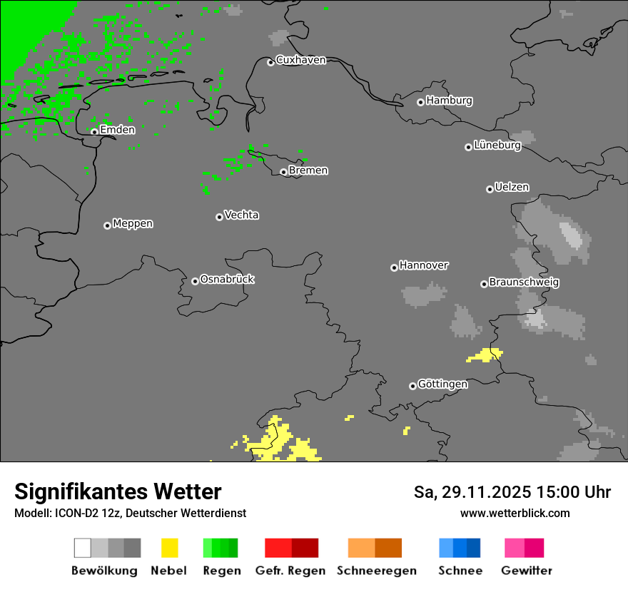 Modellkarten Signifikantes Wetter