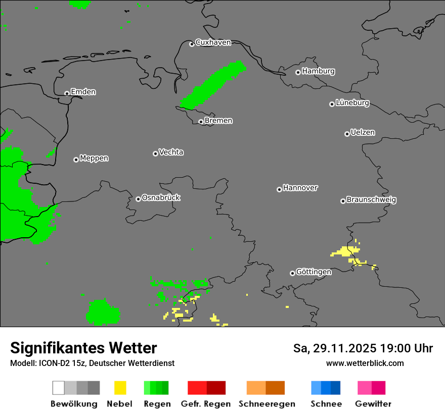 Modellkarten Signifikantes Wetter