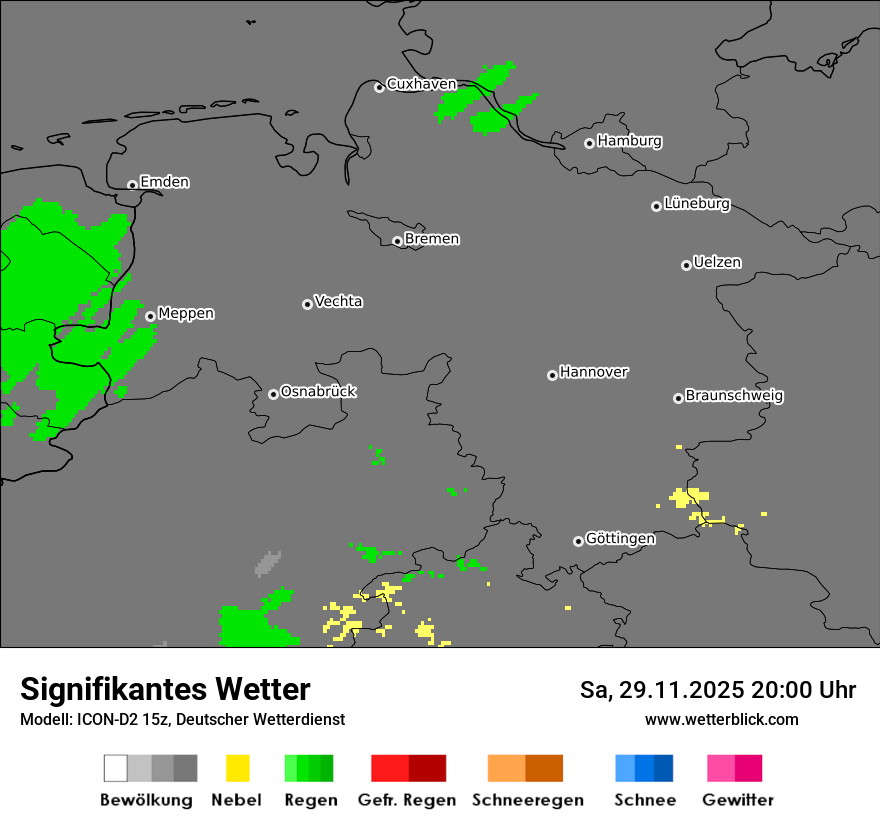 Modellkarten Signifikantes Wetter