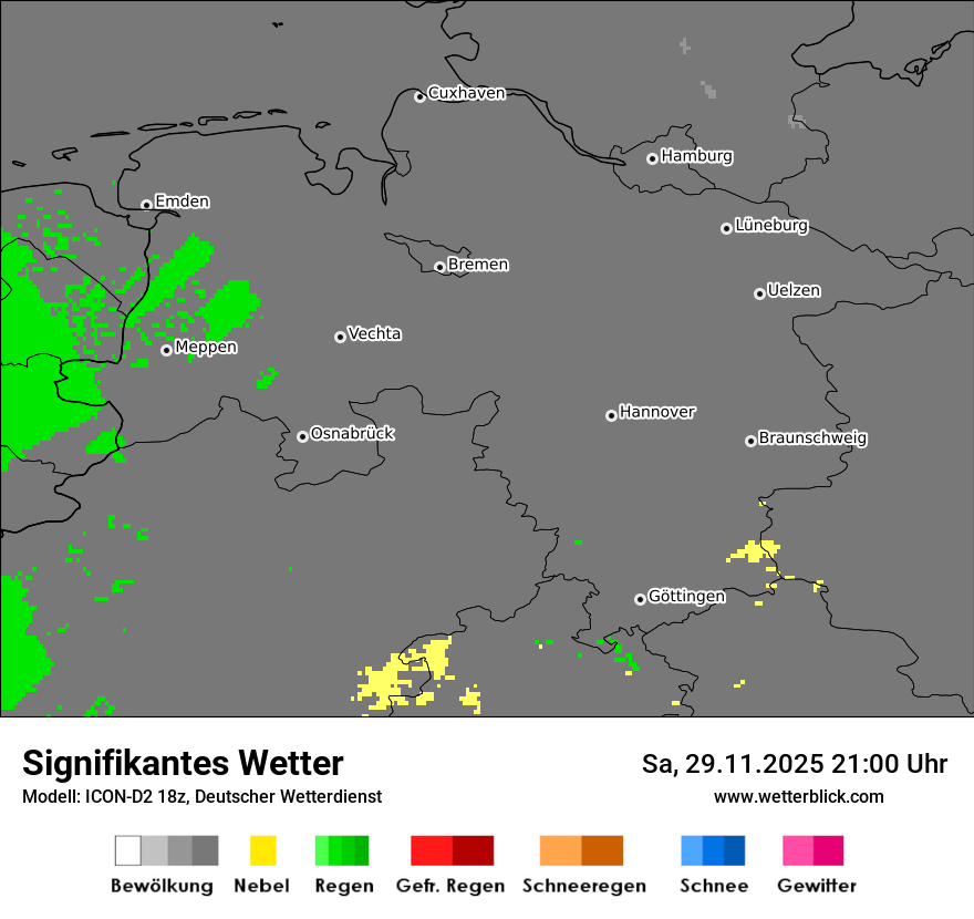 Modellkarten Signifikantes Wetter