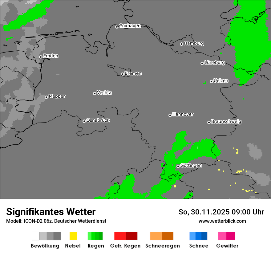 Modellkarten Signifikantes Wetter