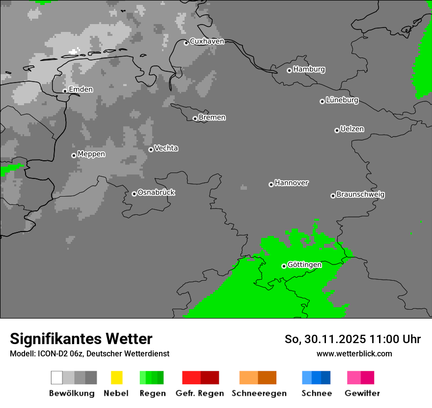 Modellkarten Signifikantes Wetter