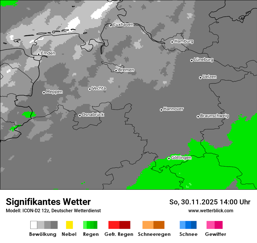 Modellkarten Signifikantes Wetter