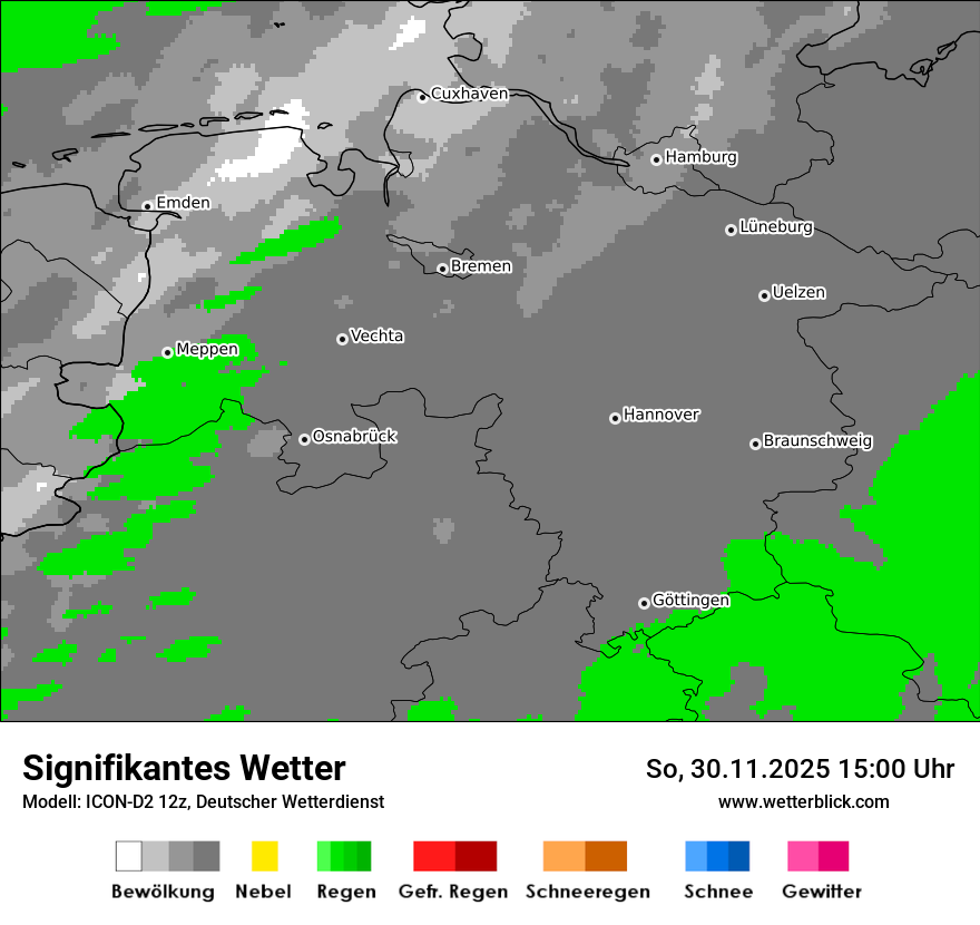 Modellkarten Signifikantes Wetter