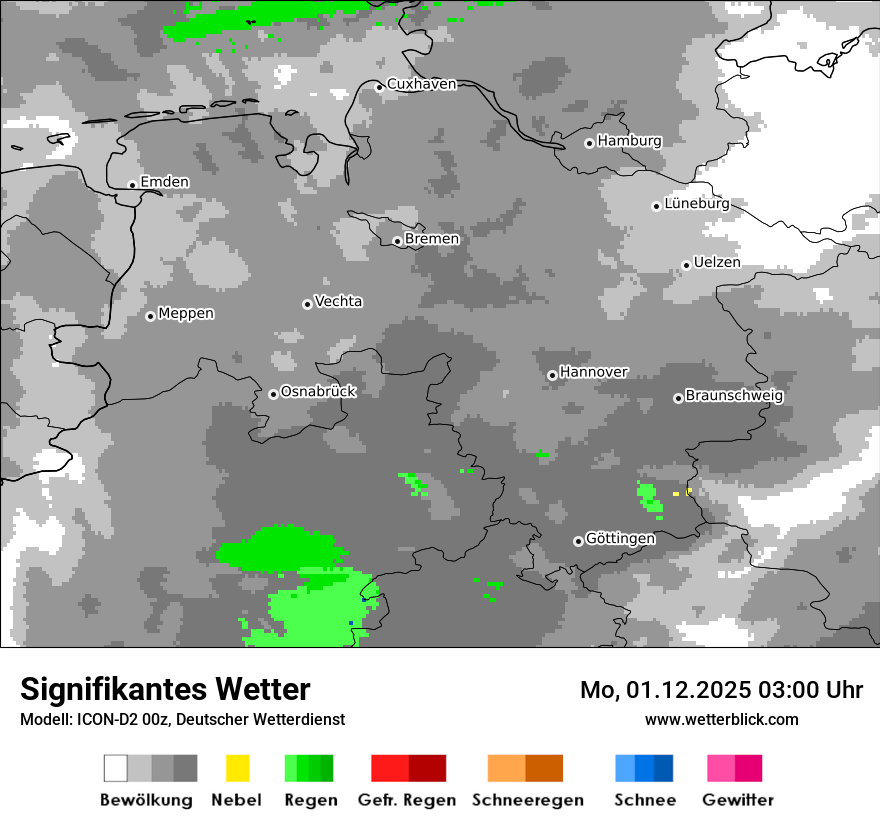 Modellkarten Signifikantes Wetter