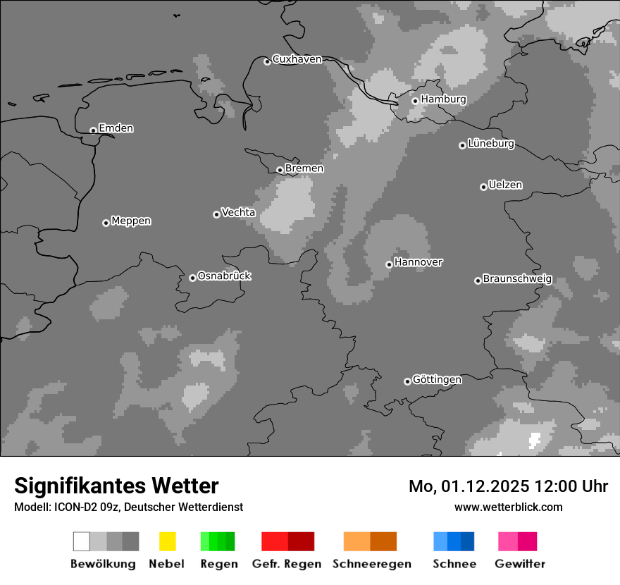 Modellkarten Signifikantes Wetter