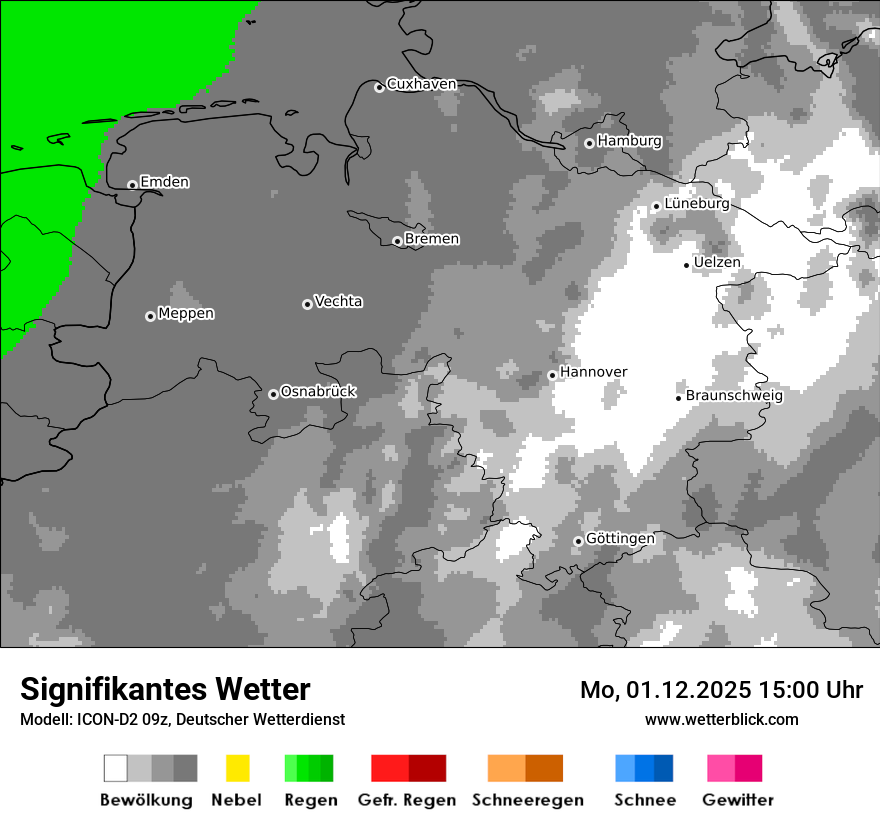 Modellkarten Signifikantes Wetter