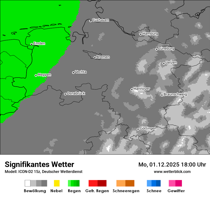 Modellkarten Signifikantes Wetter