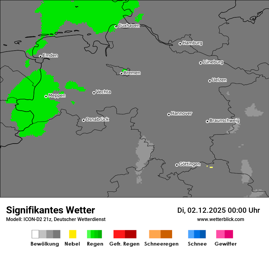 Modellkarten Signifikantes Wetter