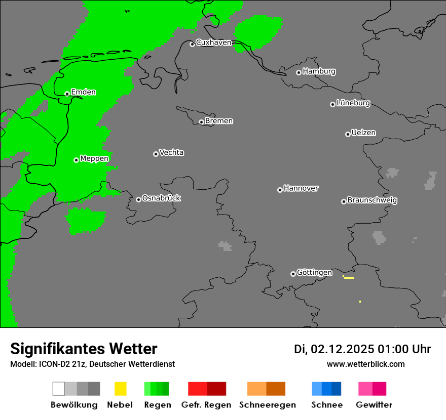 Modellkarten Signifikantes Wetter
