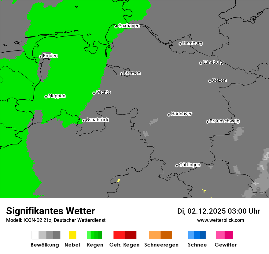 Modellkarten Signifikantes Wetter
