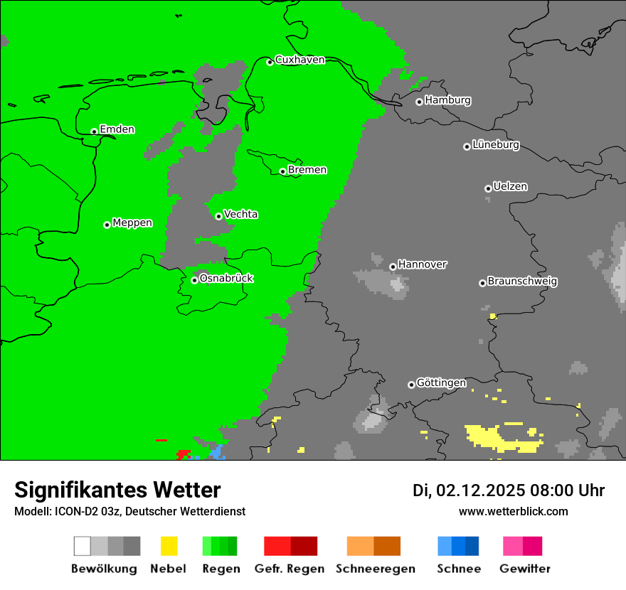 Modellkarten Signifikantes Wetter