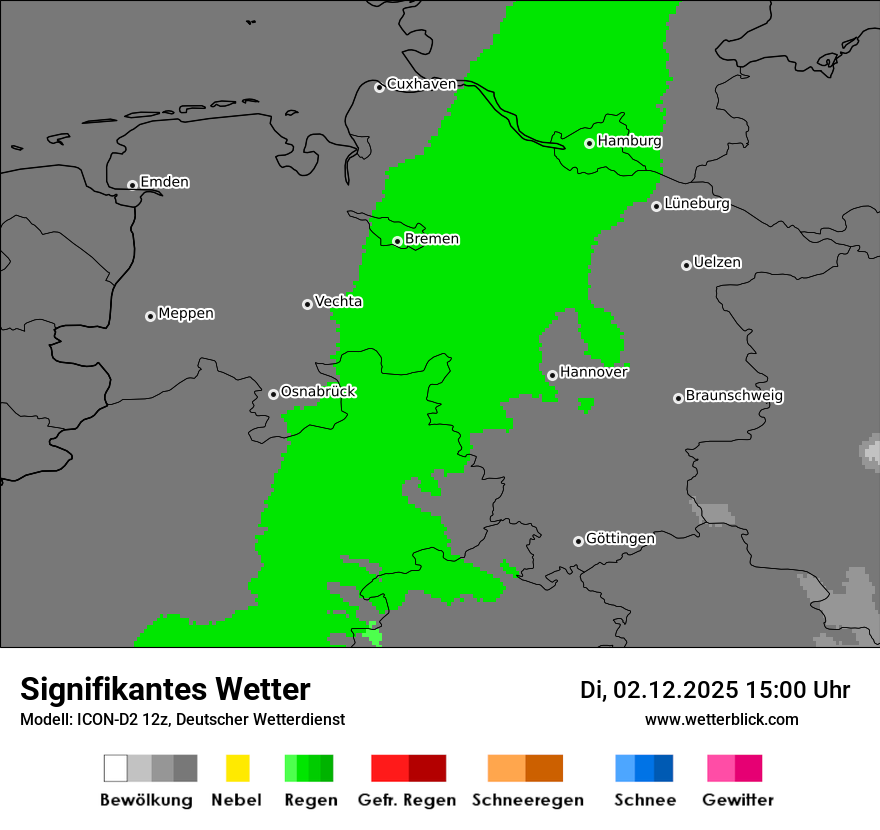 Modellkarten Signifikantes Wetter