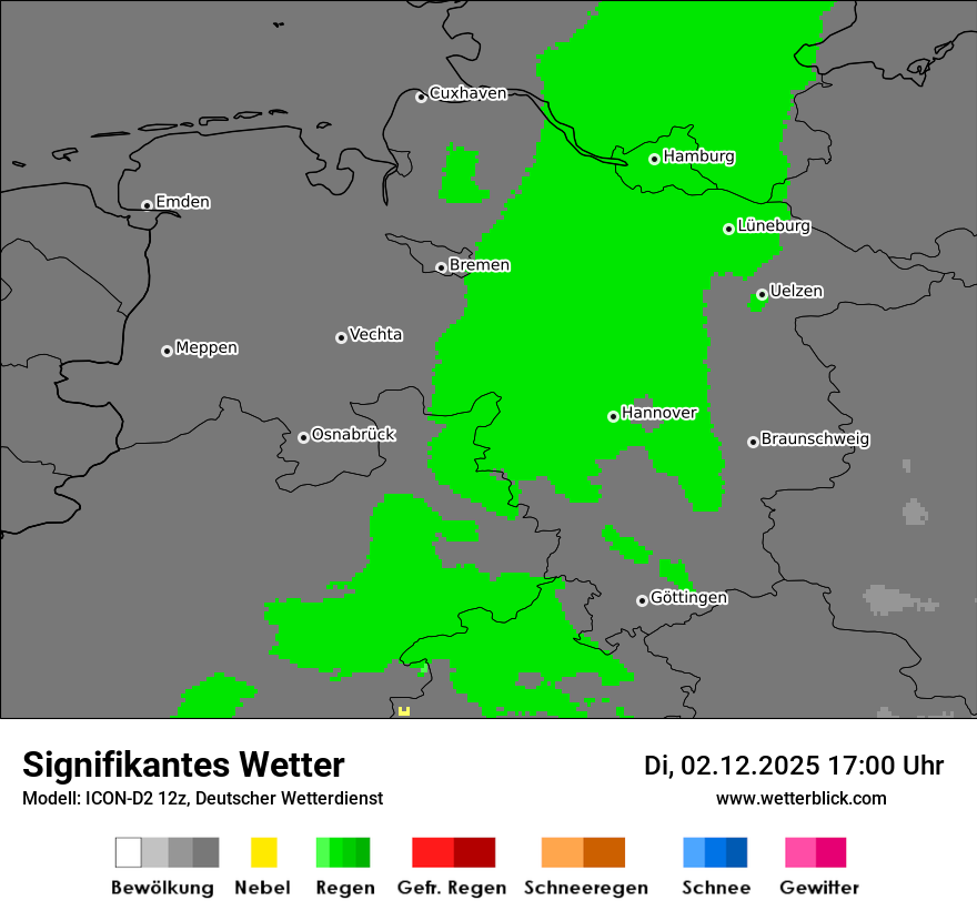 Modellkarten Signifikantes Wetter