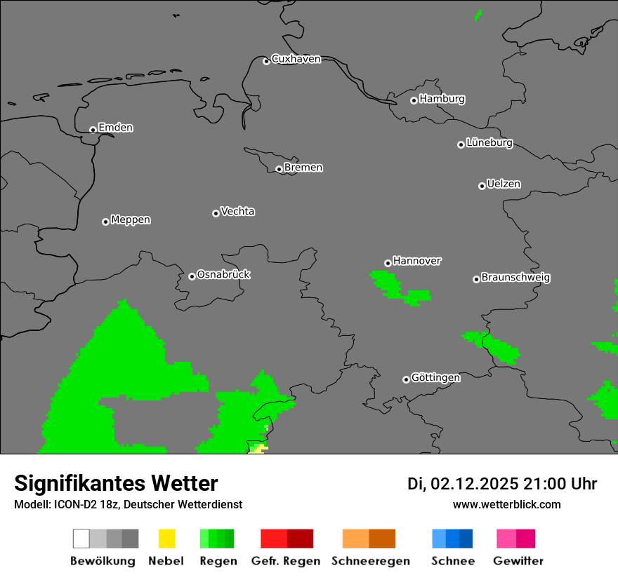 Modellkarten Signifikantes Wetter