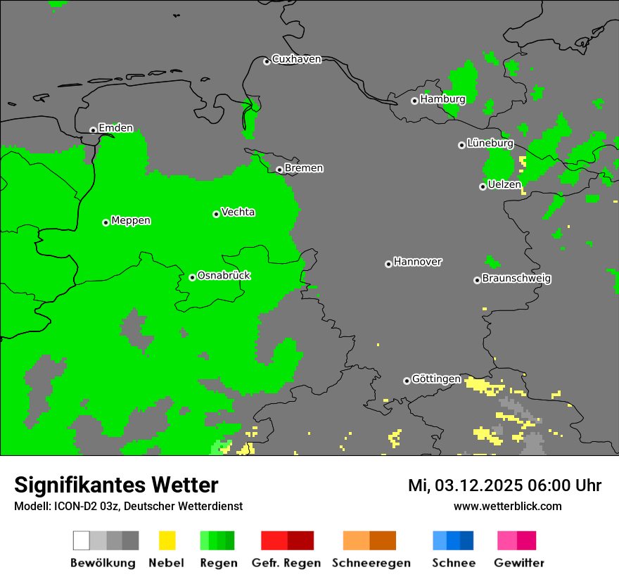 Modellkarten Signifikantes Wetter