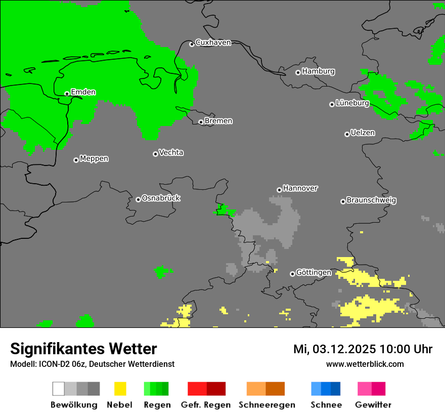Modellkarten Signifikantes Wetter