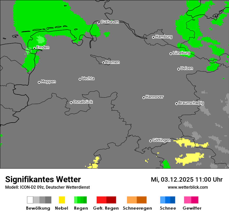 Modellkarten Signifikantes Wetter