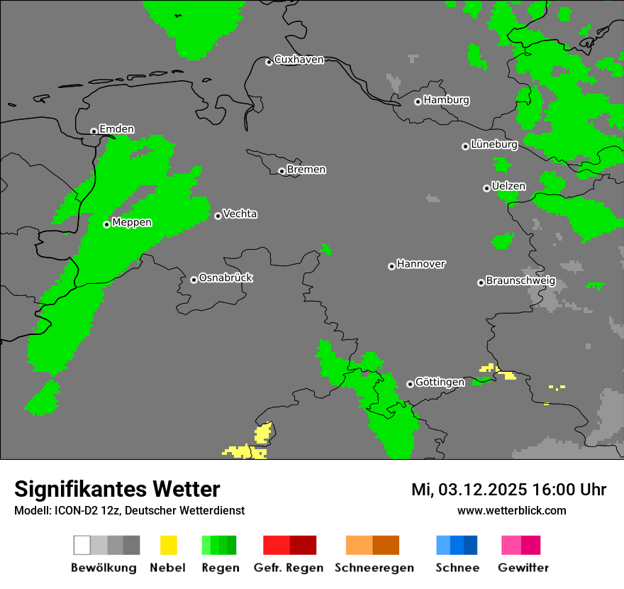 Modellkarten Signifikantes Wetter