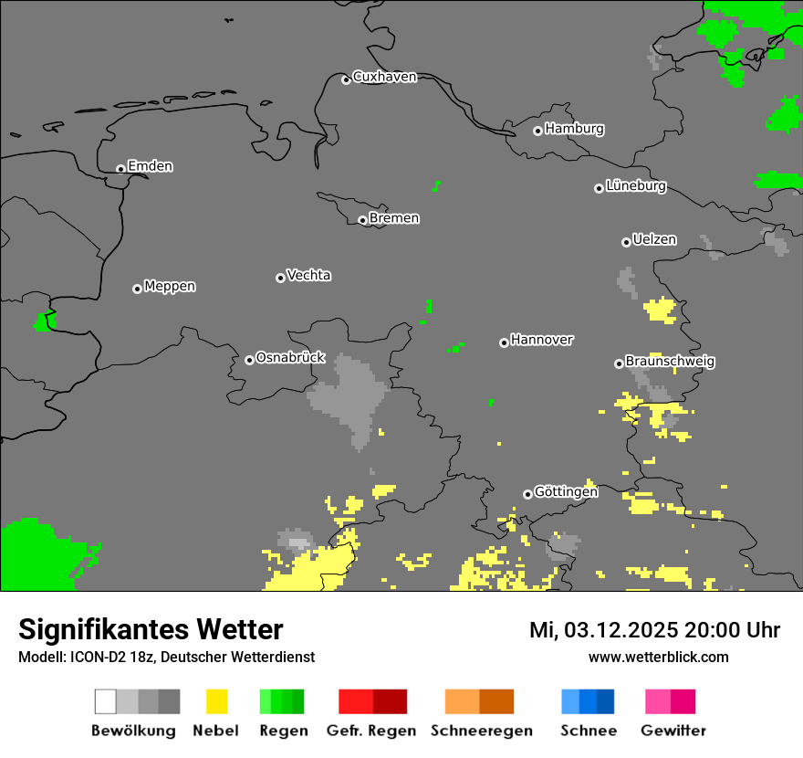 Modellkarten Signifikantes Wetter