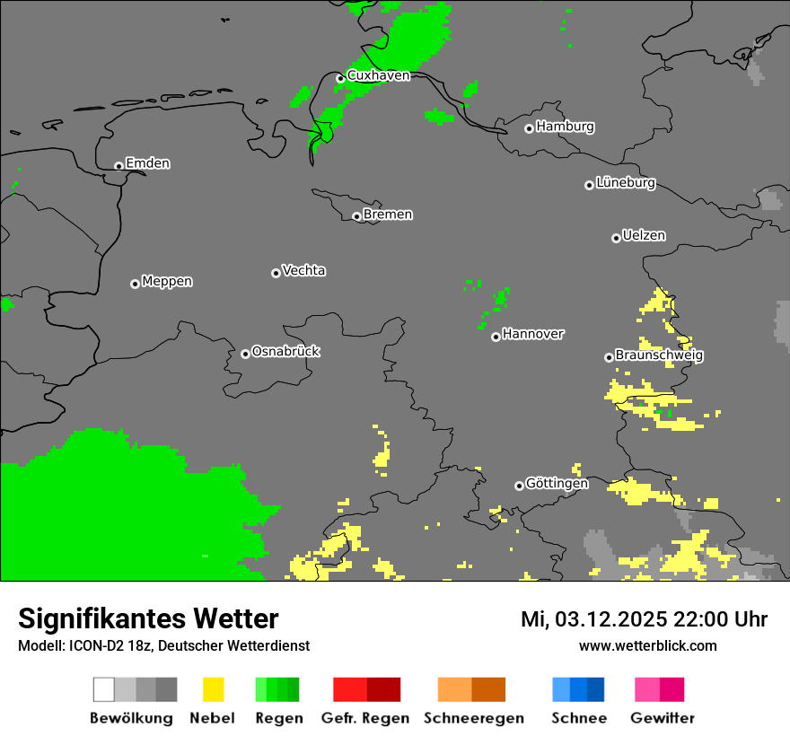 Modellkarten Signifikantes Wetter