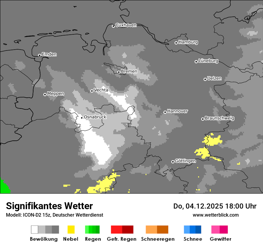 Modellkarten Signifikantes Wetter