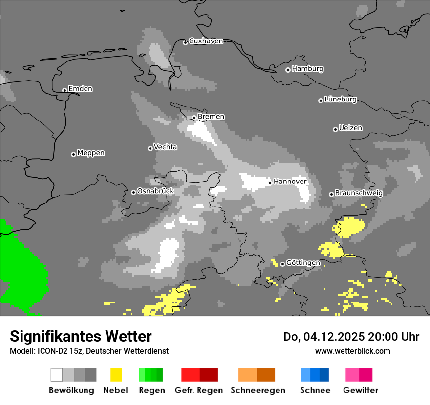 Modellkarten Signifikantes Wetter