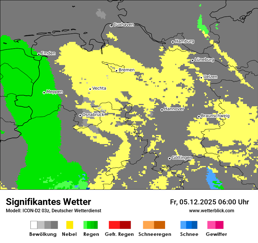 Modellkarten Signifikantes Wetter