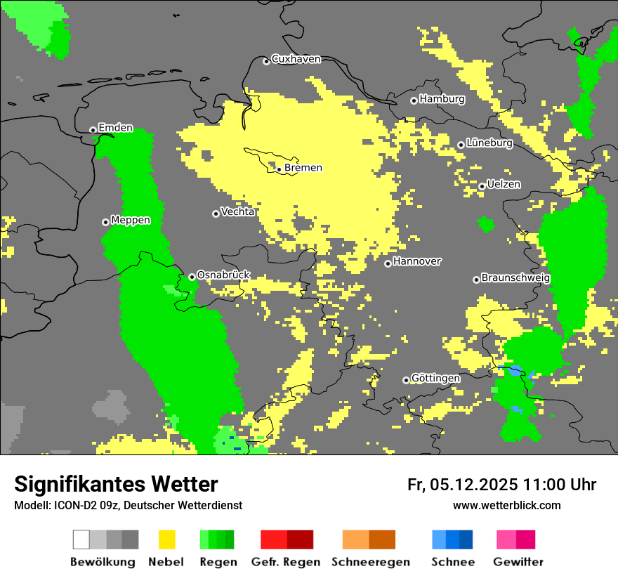 Modellkarten Signifikantes Wetter