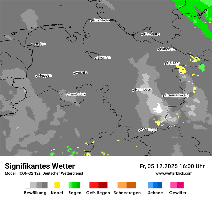Modellkarten Signifikantes Wetter