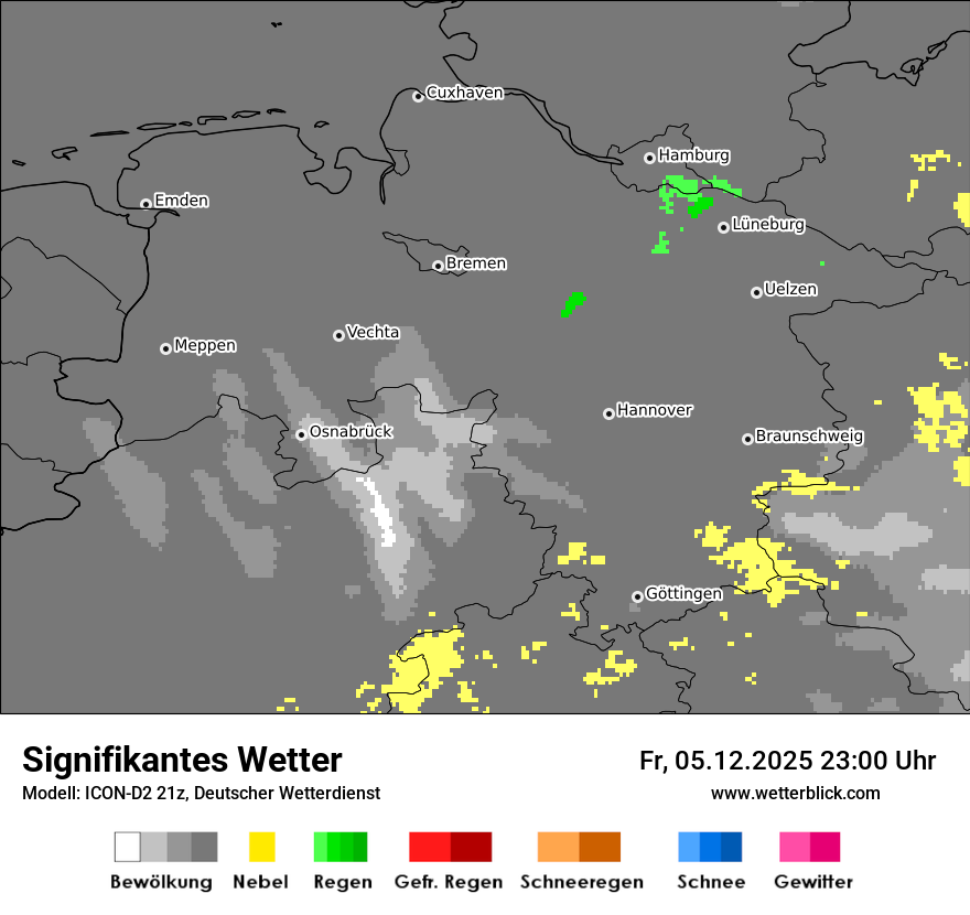 Modellkarten Signifikantes Wetter
