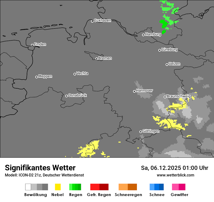 Modellkarten Signifikantes Wetter