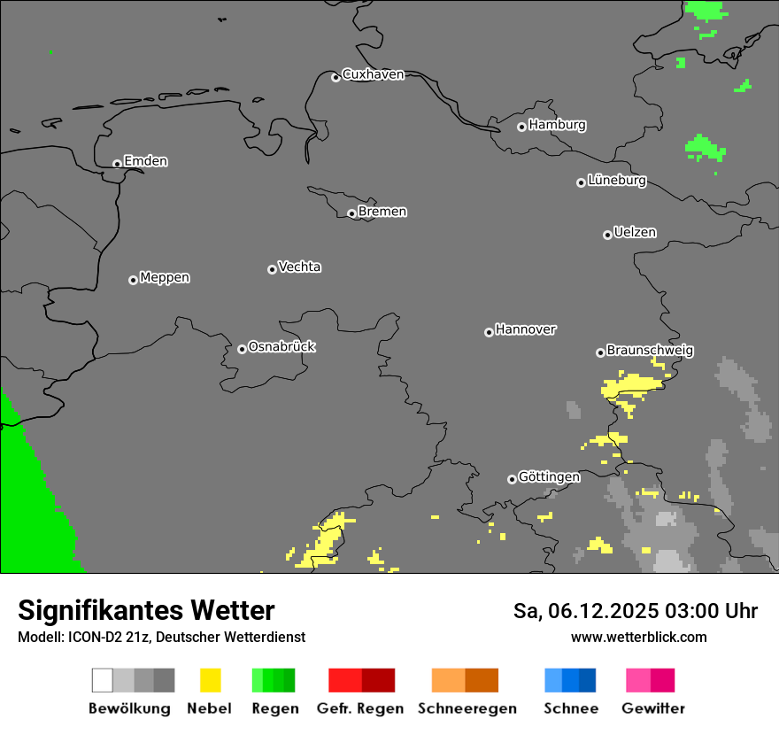 Modellkarten Signifikantes Wetter