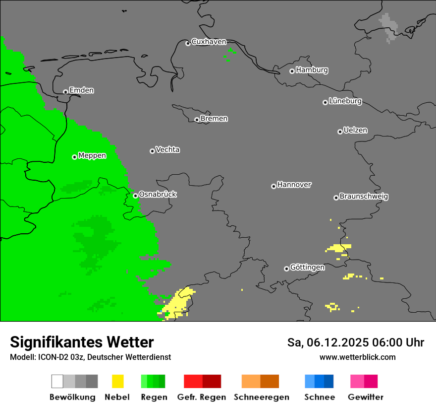 Modellkarten Signifikantes Wetter