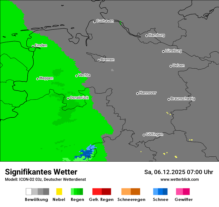 Modellkarten Signifikantes Wetter