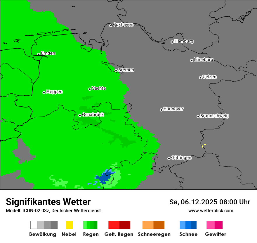 Modellkarten Signifikantes Wetter