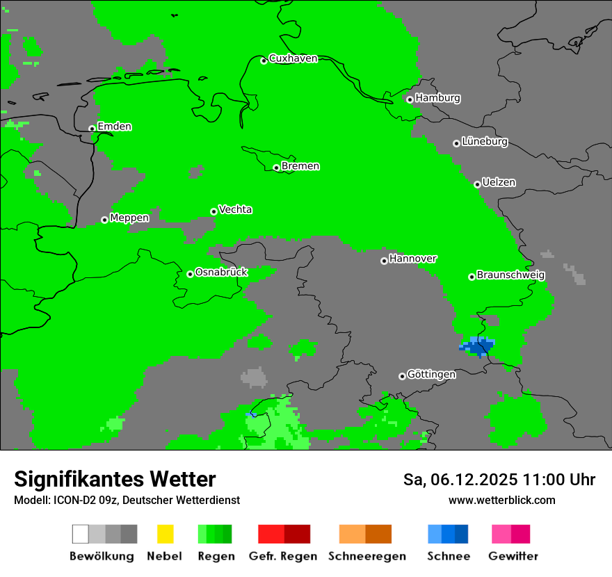 Modellkarten Signifikantes Wetter