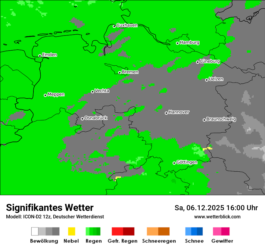Modellkarten Signifikantes Wetter