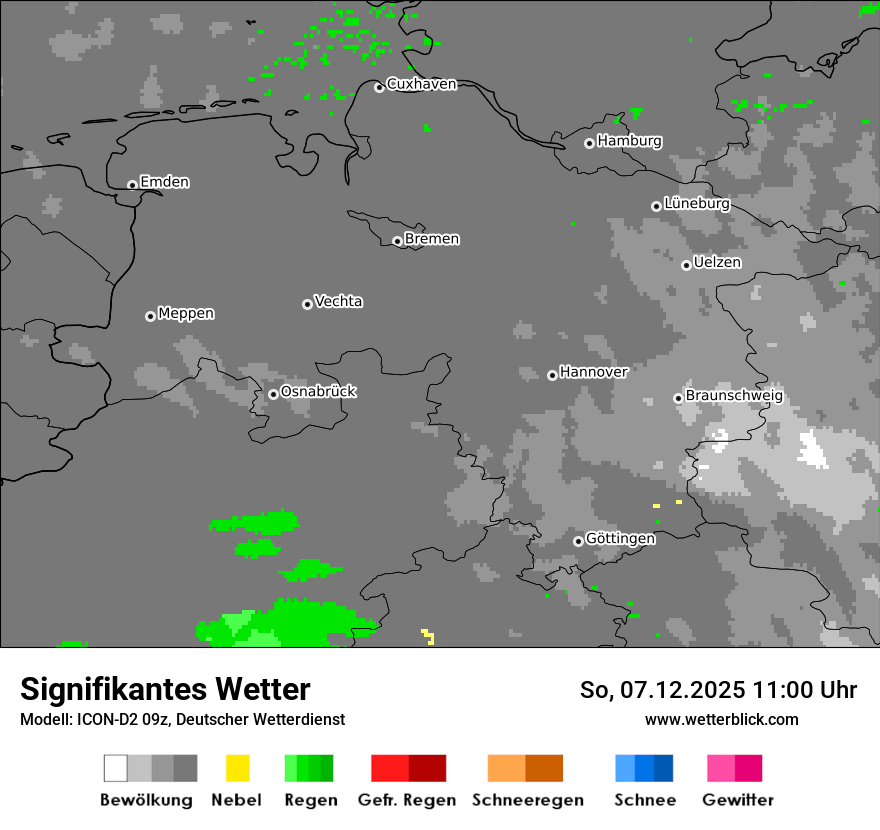 Modellkarten Signifikantes Wetter