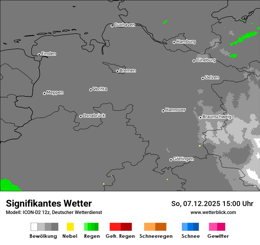 Modellkarten Signifikantes Wetter