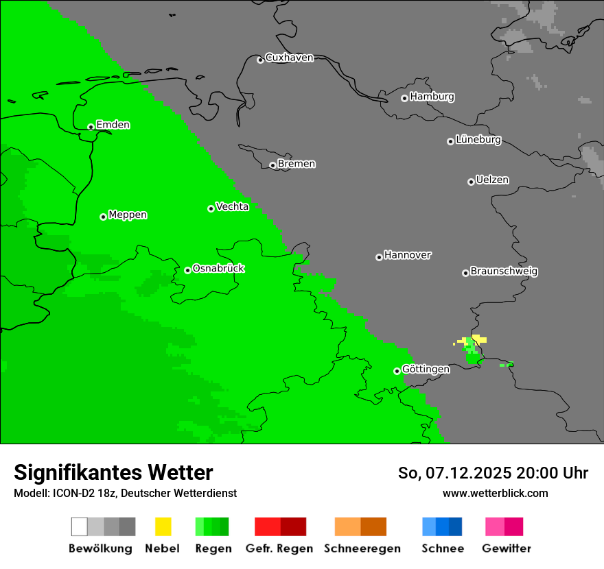 Modellkarten Signifikantes Wetter