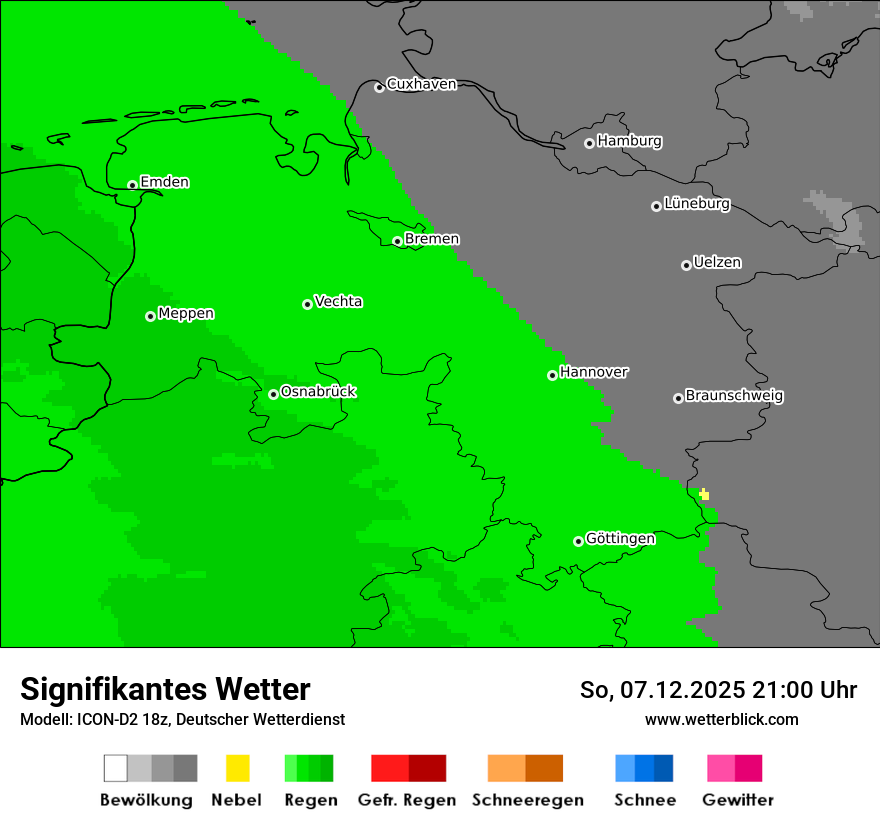 Modellkarten Signifikantes Wetter