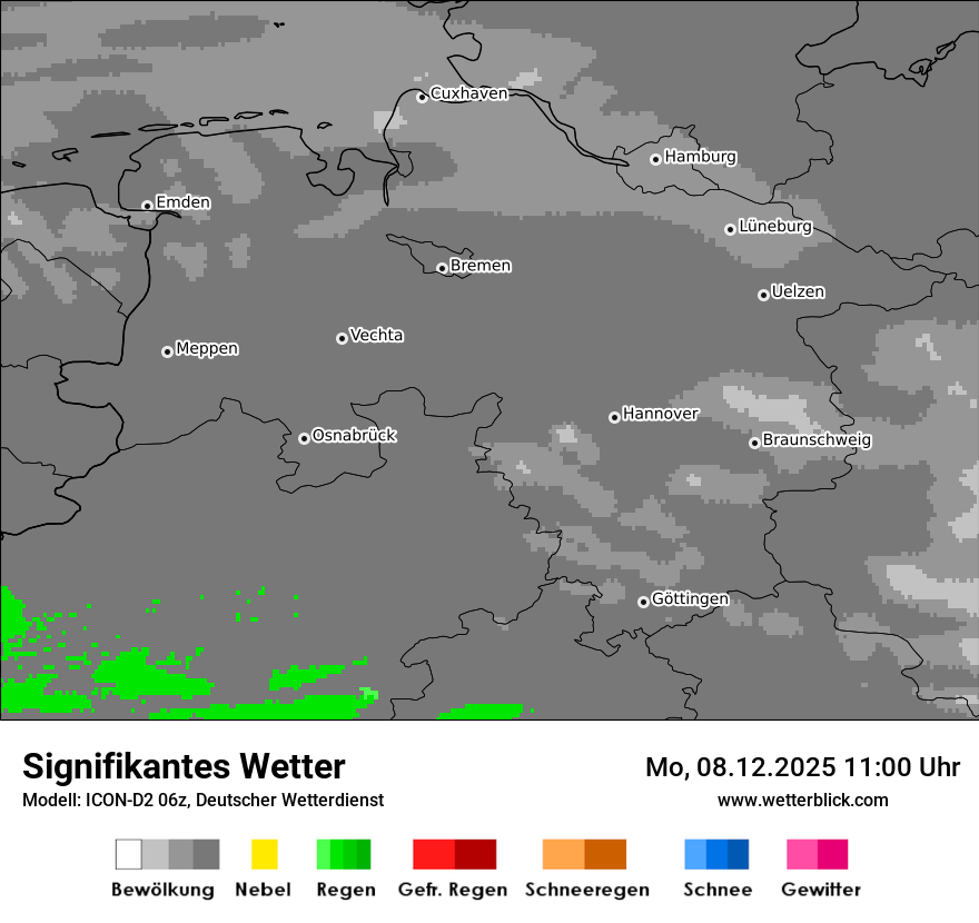 Modellkarten Signifikantes Wetter