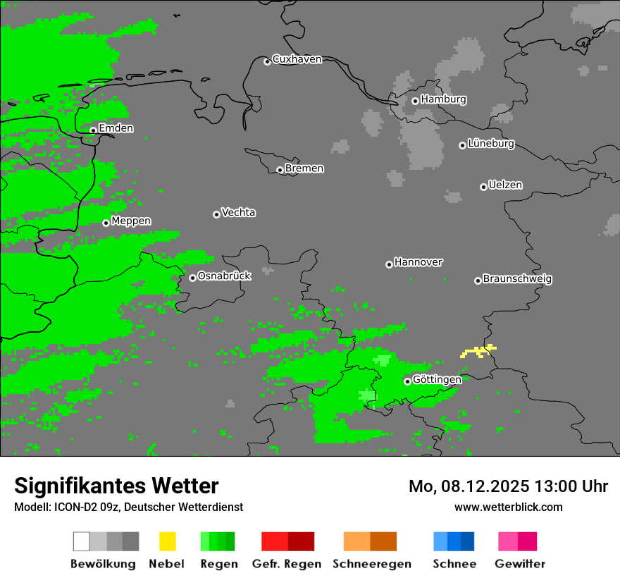 Modellkarten Signifikantes Wetter