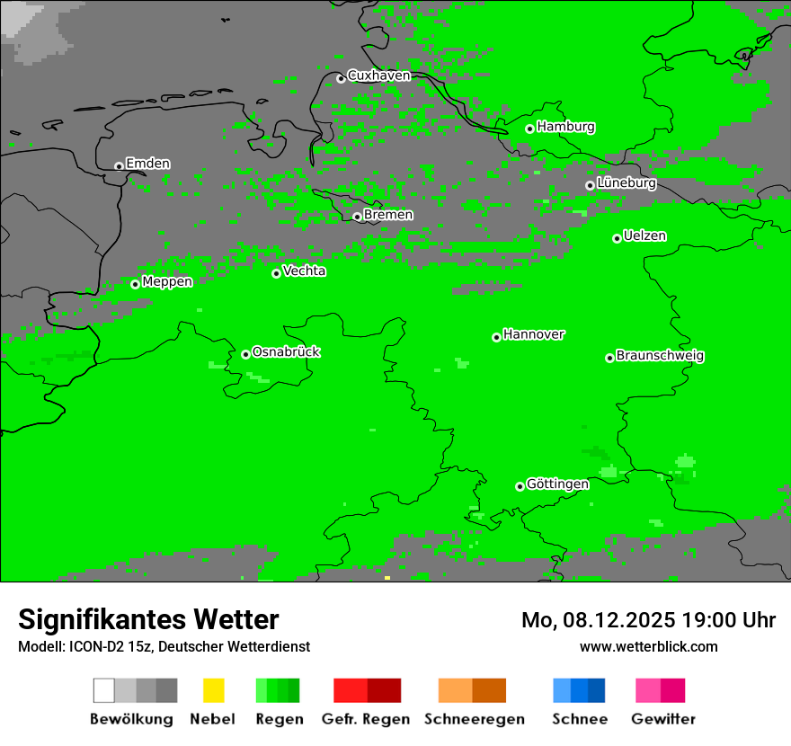 Modellkarten Signifikantes Wetter