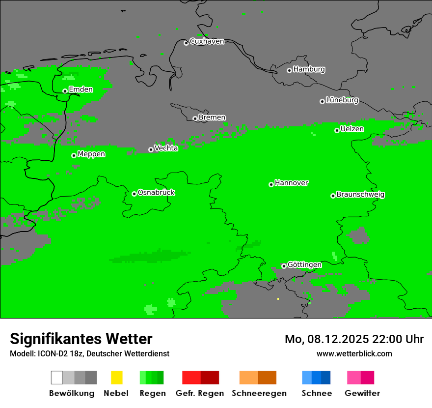 Modellkarten Signifikantes Wetter