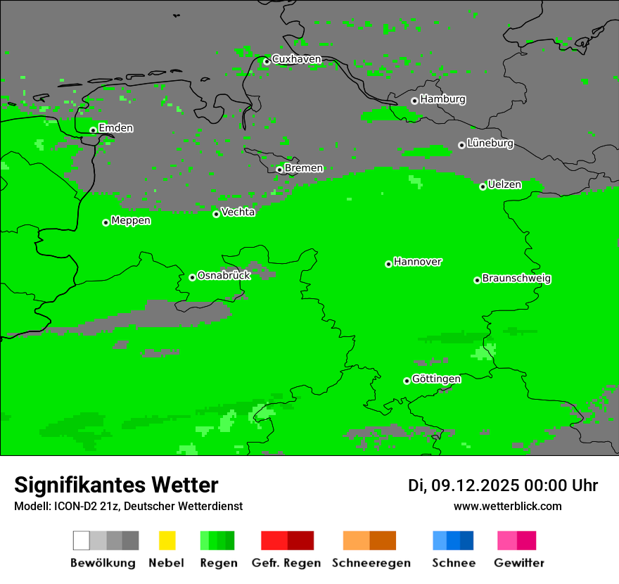 Modellkarten Signifikantes Wetter