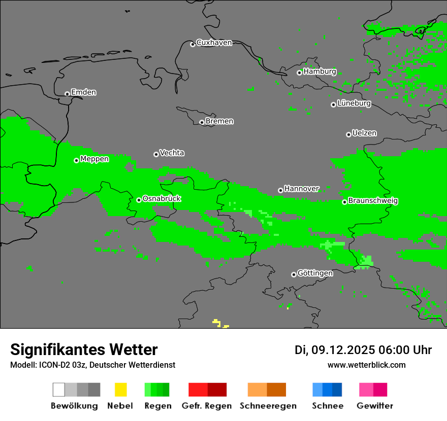 Modellkarten Signifikantes Wetter